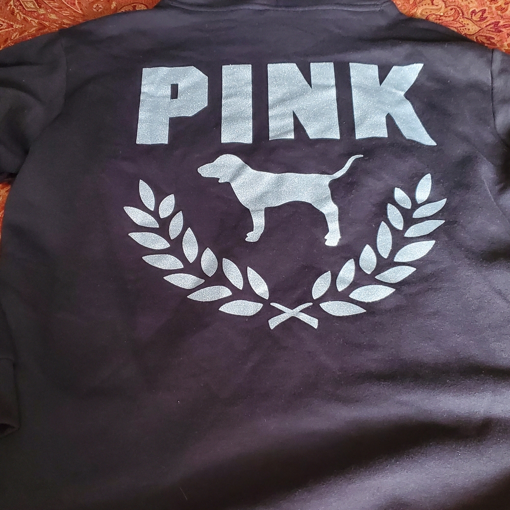 PINK Victoria's Secret Black Puffer Jacket